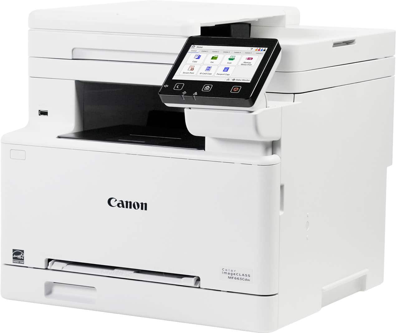 2a6c66a4-0195-418c-82d0-019fdbdc0b11.jpg Canon - imageCLASS MF663Cdw Wireless Duplex Color Laser All-In-One Printer with 50-Sheet ADF - White - Image 1