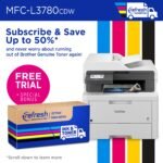 Brother - MFC-L3780CDW Wireless Digital Color All-in-One Printer with Laser Quality Output, Great for Business - White - Image 5