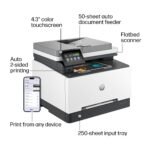 HP - LaserJet Pro MFP 3301sdw Wireless AI-Enabled Color All-in-One Laser Printer - White - Image 4