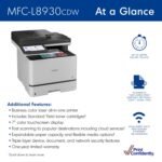 Brother - MFC-L8930CDW Color Laser All-in-One Printer with Duplex Print, Scan, Copy and Low-Cost Printing - White - Image 3