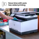 HP - LaserJet Pro MFP 3301sdw Wireless AI-Enabled Color All-in-One Laser Printer - White - Image 13