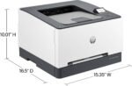 HP - LaserJet Pro 3201dw Wireless Color Laser Printer - White & Slate - Image 4
