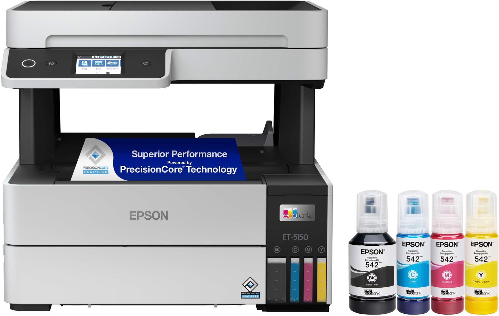 950aa7e6-4289-46a7-8c79-cc5d033a6857.jpg Epson - EcoTank Pro ET-5150 Wireless All-in-One Supertank Printer - White - Image 1