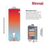 Rinnai REP Model Series 199 MBH Outdoor Non-Condensing Natural Gas Tankless Water Heater - Image 6