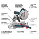 Bosch 15 Amp 12 in. Corded Dual-Bevel Sliding Glide Miter Saw with 60 Tooth Saw Blade GCM12SD - Image 3