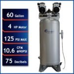 Ingersoll Rand 60 Gal. 135 PSI SS3 Vertical 3 HP 230-Volt 1-Phase Single-Stage Stationary Electric Air Compressor SS3L3 - Image 12