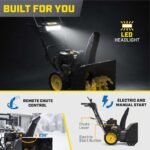 Champion Power Equipment 24 in. 209cc Electric Start 2-Stage Self-Propelled Gas Snow Blower with EZ Turn, LED Headlight and Chute Control 201327 - Image 5