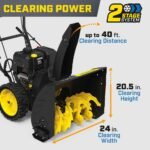 Champion Power Equipment 24 in. 209cc Electric Start 2-Stage Self-Propelled Gas Snow Blower with EZ Turn, LED Headlight and Chute Control 201327 - Image 3
