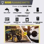 Champion Power Equipment 11,500/9200-Watt Electric Start Tri Fuel Portable Generator w/ Free 3-Year Warranty for Home Backup and Storm Prep 201412 - Image 5