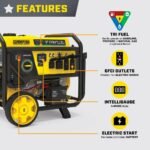 Champion Power Equipment 11,500/9200-Watt Electric Start Tri Fuel Portable Generator w/ Free 3-Year Warranty for Home Backup and Storm Prep 201412 - Image 3