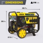 Champion Power Equipment 11,500/9200-Watt Electric Start Tri Fuel Portable Generator w/ Free 3-Year Warranty for Home Backup and Storm Prep 201412 - Image 6