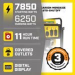 Champion Power Equipment 7850/6250-Watt Recoil Start Dual Fuel Portable Generator w/ Free 3-Year Warranty for Home Backup and Storm Prep 201463 - Image 2