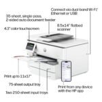 HP - OfficeJet Pro 9730 Wireless Wide Format All-in-One Inkjet Printer, Scanner, Copier, AI-Enabled with 3 Mos of Instant Ink - White - Image 5