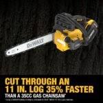 DEWALT FLEXVOLT 60V MAX 14 in. Brushless Cordless Battery Powered Top Handle Chainsaw Kit with (2) 3.0 Ah Batteries and Charger DCCS674X2 - Image 5