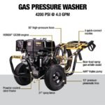 DEWALT 4200 PSI 4.0 GPM Belt Drive Gas Pressure Washer, Honda GX390 Engine, Commercial Cold Water Power Cleaner DH4240B - Image 2