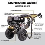 DEWALT 4400 PSI 4.0 GPM Gas Pressure Washer with Honda GX390 Engine, Heavy-Duty Commercial Cold Water Power Washer DXPW4440 - Image 4