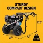 DEWALT 3800 PSI 3.5 GPM Gas Pressure Washer, Honda GX270 Engine, CAT Pump, Heavy-Duty Commercial Cold Water Power Washer DXPW60604 - Image 8