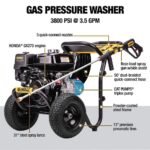 DEWALT 3800 PSI 3.5 GPM Gas Pressure Washer, Honda GX270 Engine, CAT Pump, Heavy-Duty Commercial Cold Water Power Washer DXPW60604 - Image 2