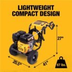 DEWALT 3500 PSI 2.5 GPM Gas Pressure Washer with Surface Cleaner, Heavy-Duty Commercial Cold Water Power Washer DXPW61249S - Image 8