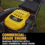 DEWALT 28 in. 224cc E-GOV Engine 3-in-1 Gas RWD Self-Propelled Lawn Mower with High Rear Wheels DW12ABW6RK039 - Image 4