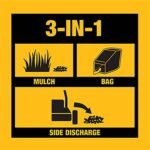 DEWALT 28 in. 224cc E-GOV Engine 3-in-1 Gas RWD Self-Propelled Lawn Mower with High Rear Wheels DW12ABW6RK039 - Image 3