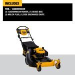 DEWALT 28 in. 224cc E-GOV Engine 3-in-1 Gas RWD Self-Propelled Lawn Mower with High Rear Wheels DW12ABW6RK039 - Image 2