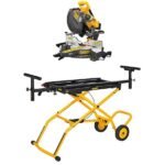 DEWALT 60V Lithium-Ion 12 in. Cordless Sliding Miter Saw (Tool Only) and 32-1/2 in. x 60 in. Rolling Miter Saw Stand DCS781BWDWX726 - Image 16