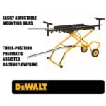 DEWALT 60V Lithium-Ion 12 in. Cordless Sliding Miter Saw (Tool Only) and 32-1/2 in. x 60 in. Rolling Miter Saw Stand DCS781BWDWX726 - Image 14
