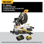 DEWALT 60V Lithium-Ion 12 in. Cordless Sliding Miter Saw Kit with 9.0Ah Battery Pack DCS781X1 - Image 2