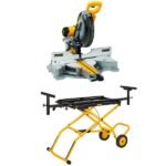 DEWALT 15 Amp Corded 12 in. Double Bevel Sliding Compound Miter Saw and 32-1/2 in. x 60 in. Rolling Miter Saw Stand DWS779WDWX726 - Image 16