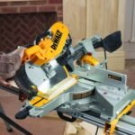 DEWALT 15 Amp Corded 12 in. Double Bevel Sliding Compound Miter Saw and 32-1/2 in. x 60 in. Rolling Miter Saw Stand DWS779WDWX726 - Image 14