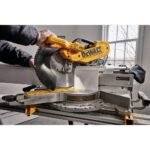 DEWALT 15 Amp Corded 12 in. Double Bevel Sliding Compound Miter Saw with XPS technology, Blade Wrench and Material Clamp DWS780 - Image 9