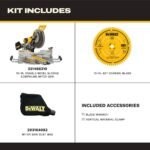 DEWALT 15 Amp Corded 12 in. Double Bevel Sliding Compound Miter Saw with XPS technology, Blade Wrench and Material Clamp DWS780 - Image 6