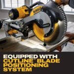 DEWALT 15 Amp Corded 12 in. Double Bevel Sliding Compound Miter Saw with XPS technology, Blade Wrench and Material Clamp DWS780 - Image 2