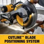 DEWALT 15 Amp Corded 12 in. Double Bevel Sliding Compound Miter Saw and Heavy Duty Miter Saw Stand with Wrench & Material Clamp DWS780WDWX723 - Image 6