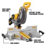 DEWALT 15 Amp Corded 12 in. Double Bevel Sliding Compound Miter Saw and Heavy Duty Miter Saw Stand with Wrench & Material Clamp DWS780WDWX723 - Image 2