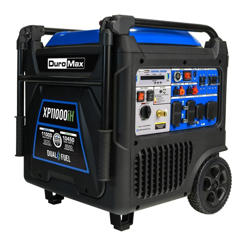 duromax-inverter-generators-xp11000ih-64_1000.jpg DUROMAX 11,000 Watt Remote Start Portable Dual Fuel Home Backup Inverter Generator w/CO Alert XP11000iH - Image 1