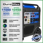 DUROMAX 11,000 Watt Remote Start Portable Dual Fuel Home Backup Inverter Generator w/CO Alert XP11000iH - Image 4
