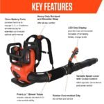 ECHO 56V 195 MPH 795 CFM Cordless Battery Backpack Blower w/Tube Throttle and (2) 5.0Ah Batteries and Dual Port Charger DPB-5800TD2-2 - Image 3