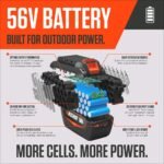 ECHO 56V 195 MPH 795 CFM Cordless Battery Backpack Blower w/Tube Throttle and (2) 5.0Ah Batteries and Dual Port Charger DPB-5800TD2-2 - Image 9