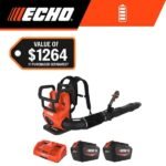 ECHO 56V 195 MPH 795 CFM Cordless Battery Backpack Blower w/Tube Throttle and (2) 5.0Ah Batteries and Dual Port Charger DPB-5800TD2-2 - Image 20