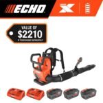 ECHO 56V 195 MPH 795 CFM Cordless Battery Backpack Blower w/Tube Throttle and (2) 5.0Ah Batteries and Dual Port Charger DPB-5800TD2-2 - Image 18