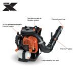 ECHO 220 MPH 1110 CFM 79.9 cc Gas 2-Stroke X Series Backpack Blower with Hip-Mounted Throttle PB-9010H - Image 7