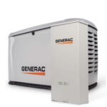 Generac 24kW Air-Cooled Auto Start Natural Gas or Propane Whole House Generator and 200 Amp Transfer Switch w/ Smart Monitoring 7326