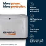 Generac 24kW Air-Cooled Auto Start Natural Gas or Propane Whole House Generator and 200 Amp Transfer Switch w/ Smart Monitoring 7326 - Image 6