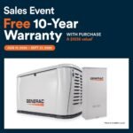Generac 24kW Air-Cooled Auto Start Natural Gas or Propane Whole House Generator and 200 Amp Transfer Switch w/ Smart Monitoring 7326 - Image 2