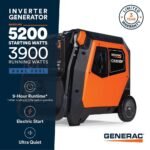Generac 5200/3900-Watt Dual Fuel Inverter Generator, Fully Enclosed Case and Easy-To-Use Electric Start with Battery Included 8945 - Image 2
