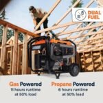 Generac 8125/6500-Watt-Electric Switch Duel Fuel Gasoline/Propane-Portable Generator w/ Cosense 81531 - Image 3