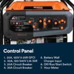 Generac 10000 / 8000-Watt Electric Switch Gasoline Portable Generator-Cosense w/ 3 ft. Adapter Cord 81541 - Image 7