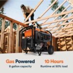 Generac 10000 / 8000-Watt Electric Switch Gasoline Portable Generator-Cosense w/ 3 ft. Adapter Cord 81541 - Image 3